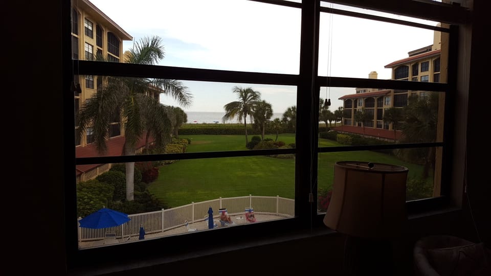 Ocean view from bed room