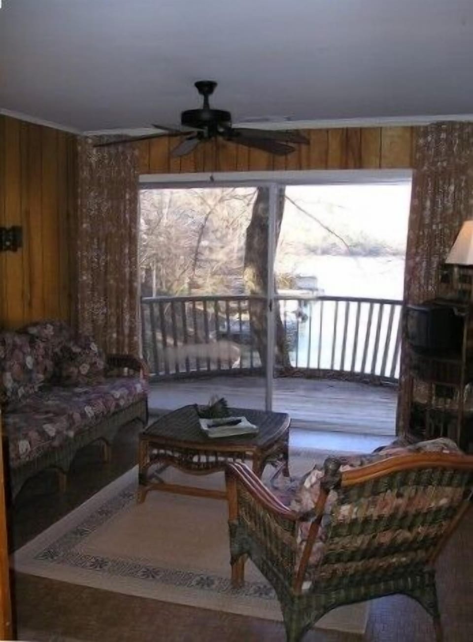 Upstairs den and deck