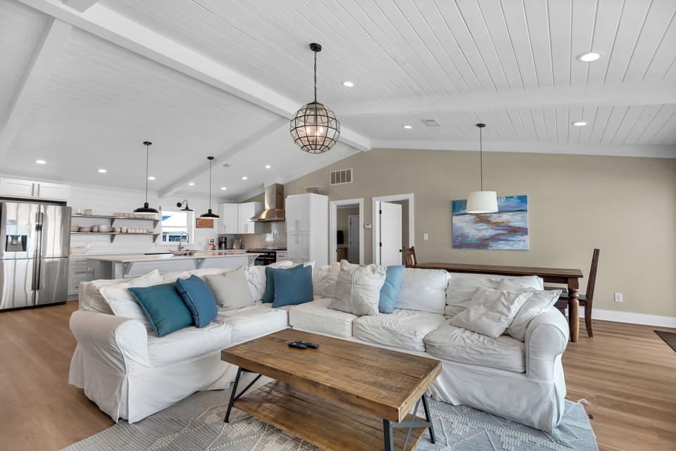 Comfortable seating within living room