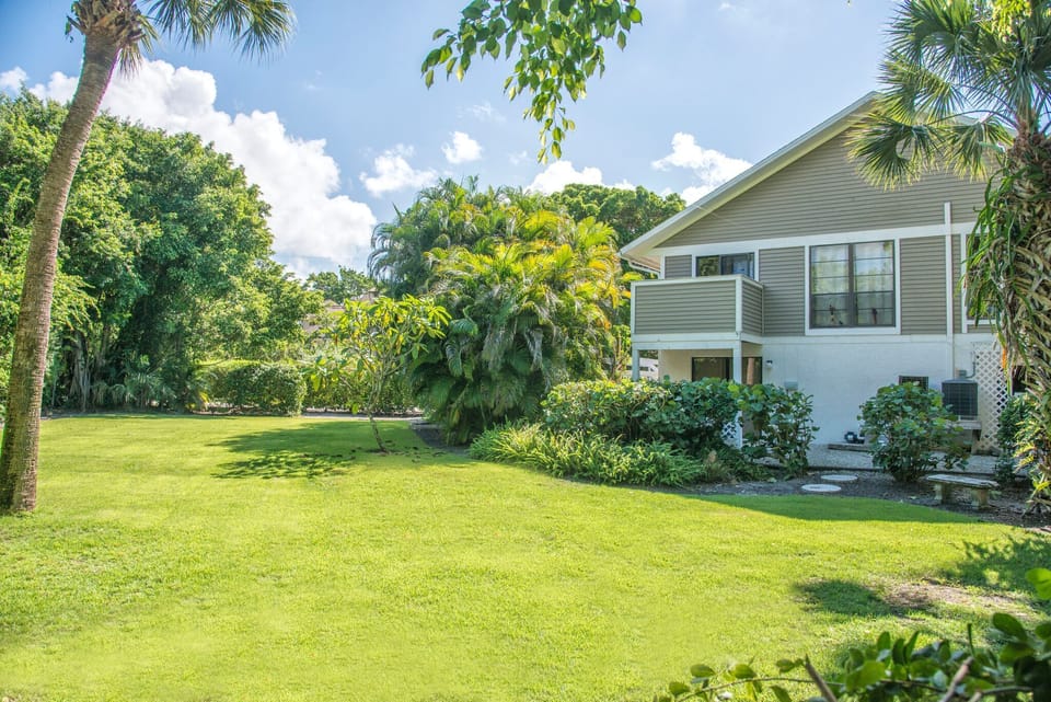 Large  front and side yard