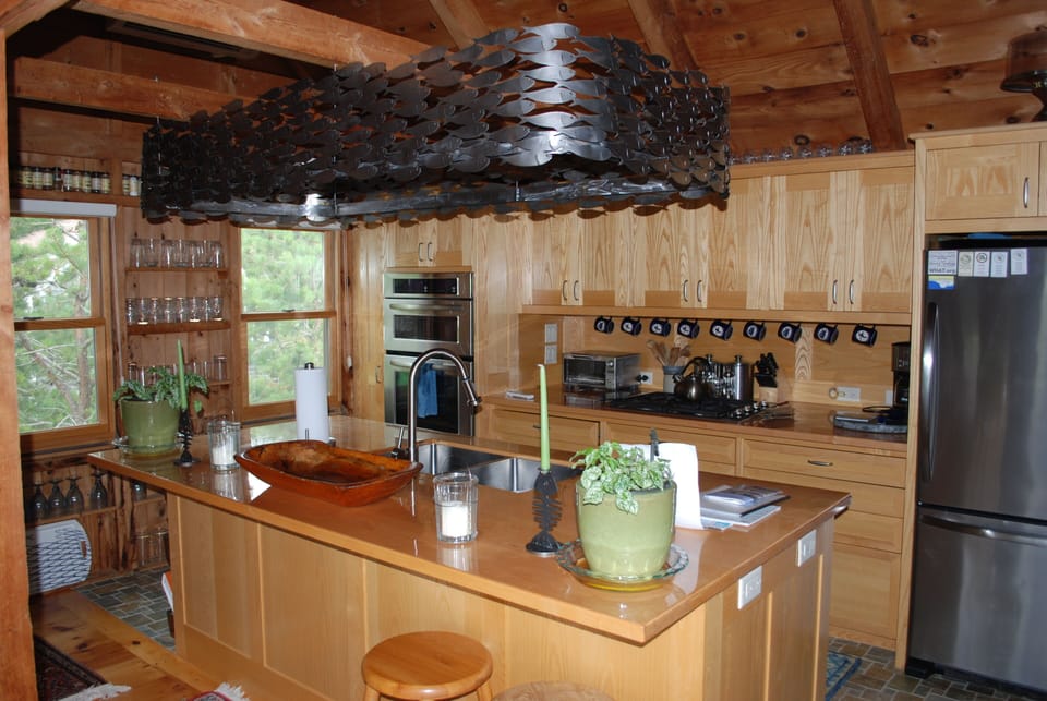 Finalization of 3 year custom remodeled gourmet kitchen.