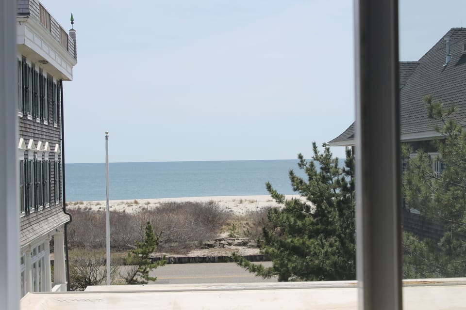 view from bedroom window. 3rd/top floor end unit