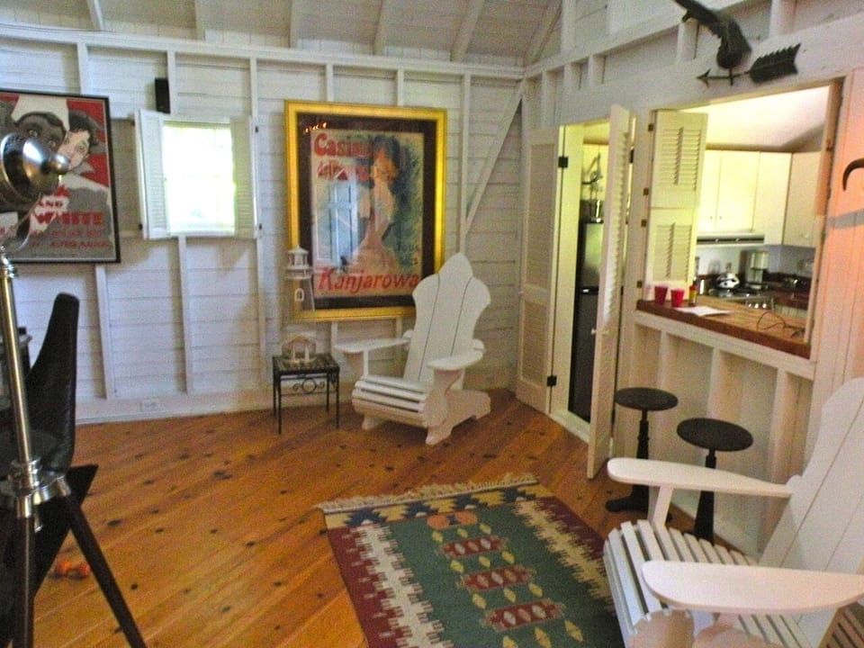 Guest barn kitchen is to the right