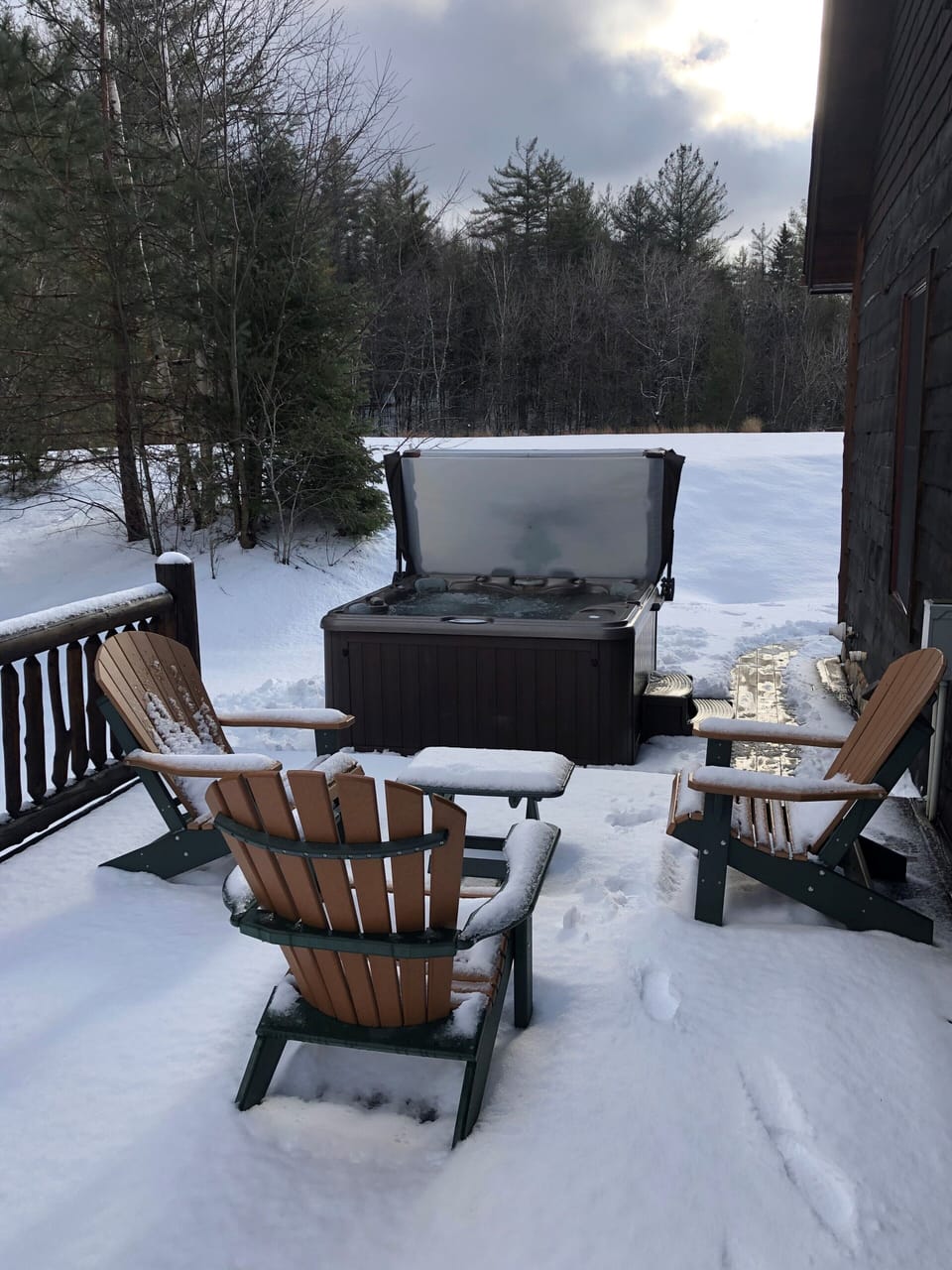 View towards open back yard space
