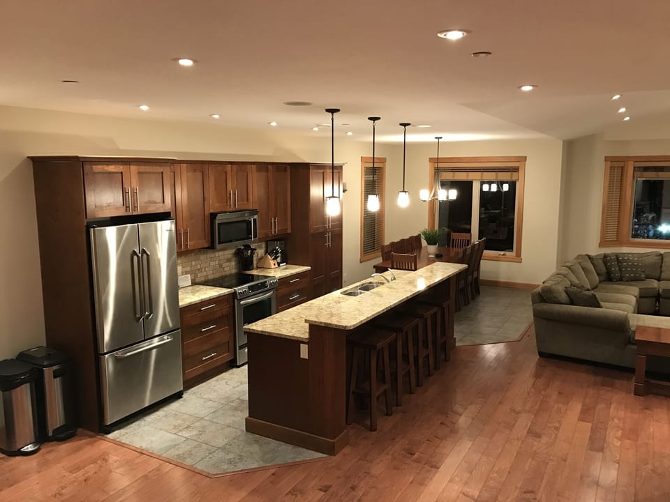 Kitchen and dining area