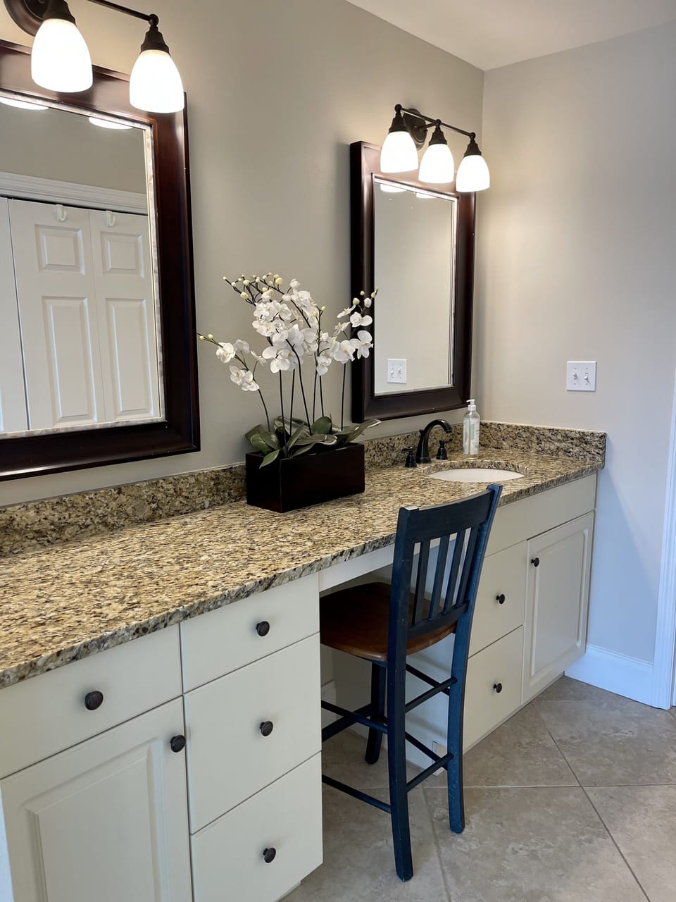 Master bath; toilet and shower separate.