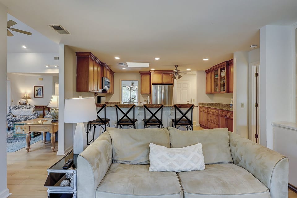 Family room off kitchen
