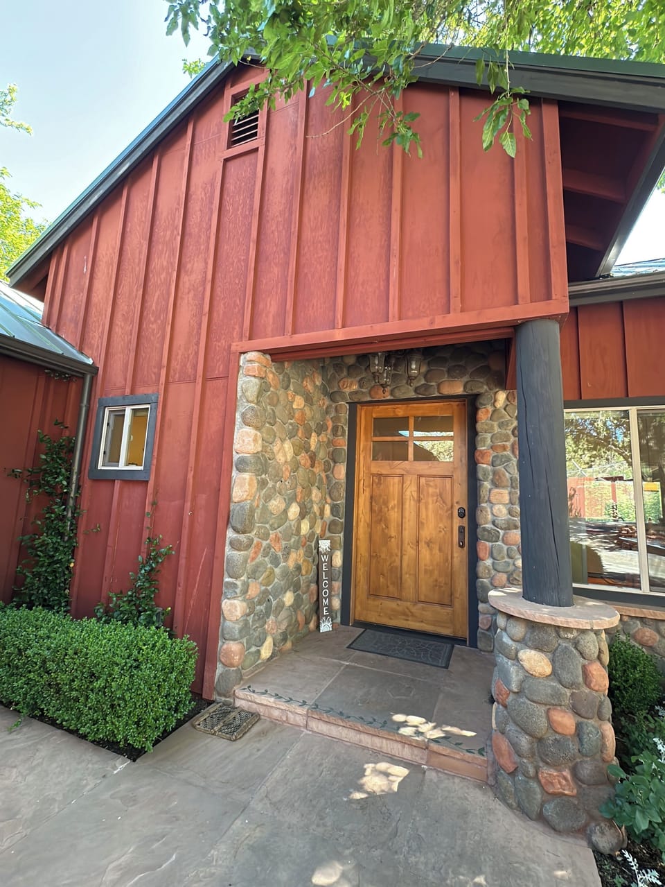 Welcome! Main entry off the circular driveway and covered carport. 