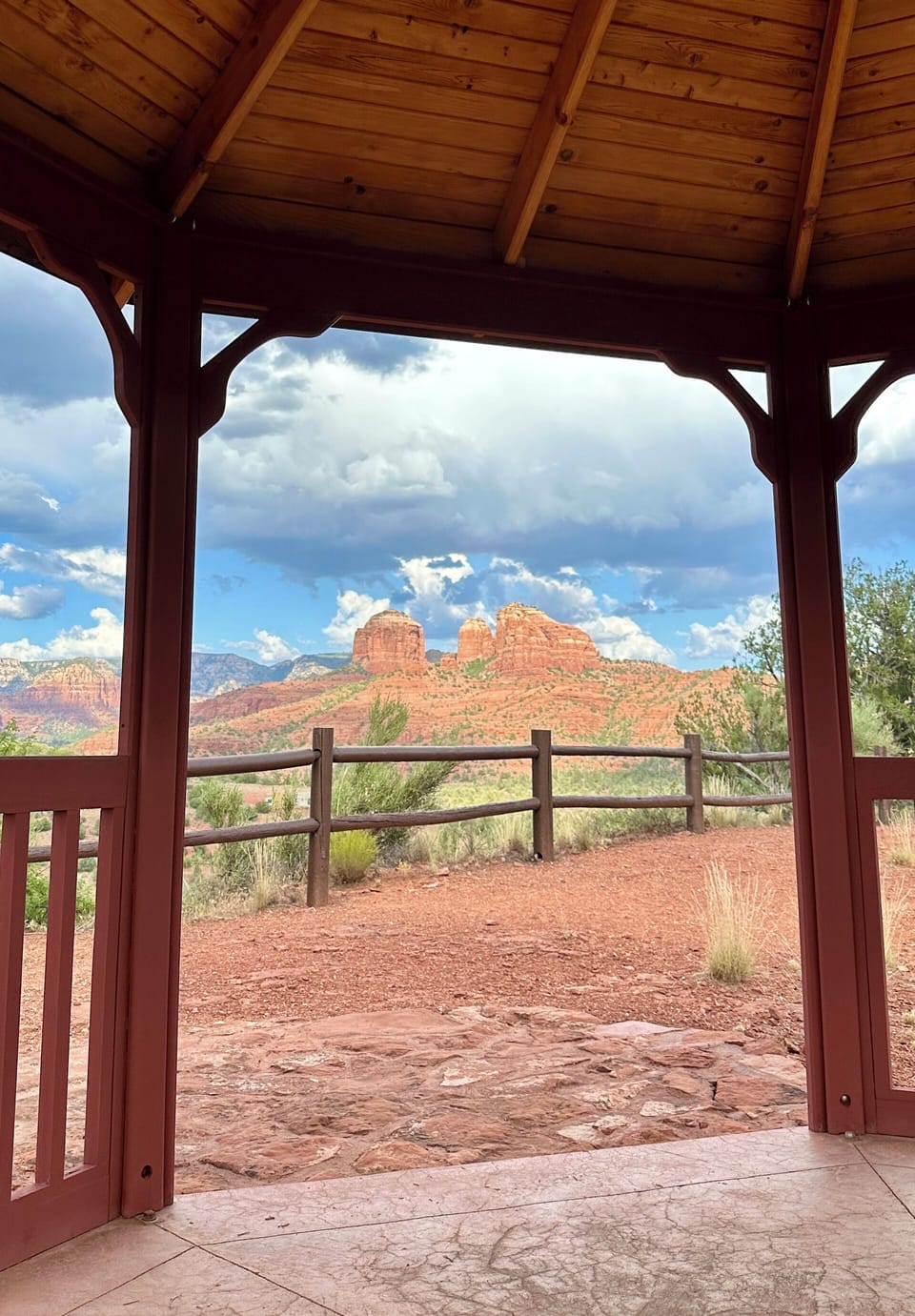 Million Dollar View Gazebo ~ Hike up or drive a UV. Benches & table inside.
