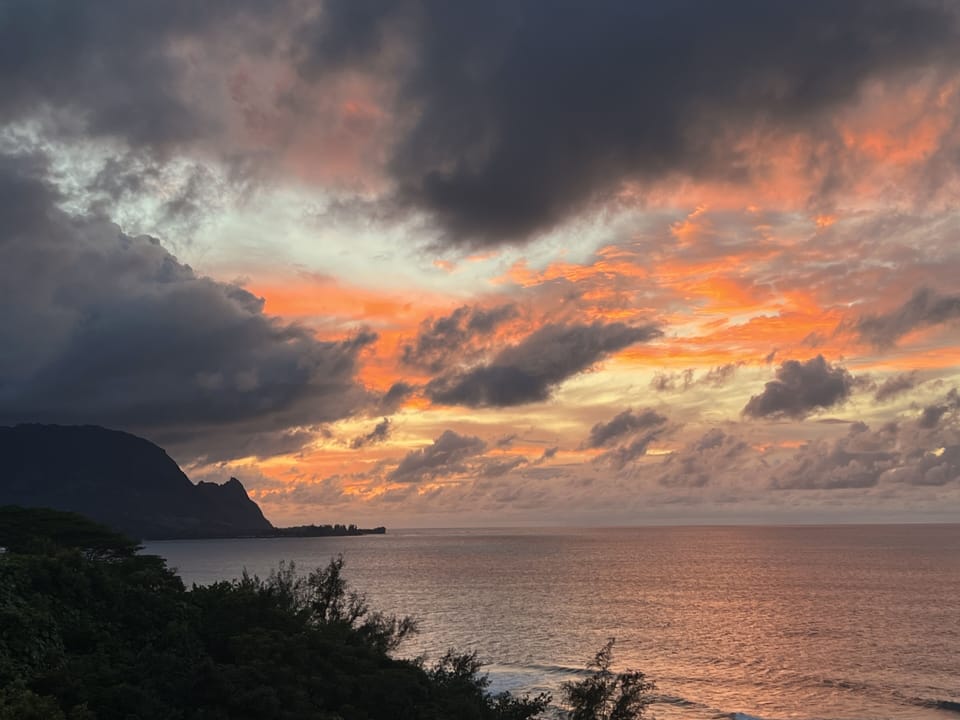 Sunset from OUR Lanai