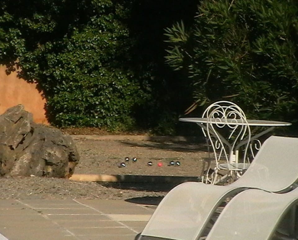 Boules court and Table tennis 