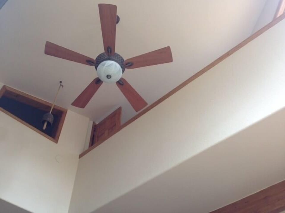 view of vaulted ceiling looking at 3rd floor master bedroom and lofted room