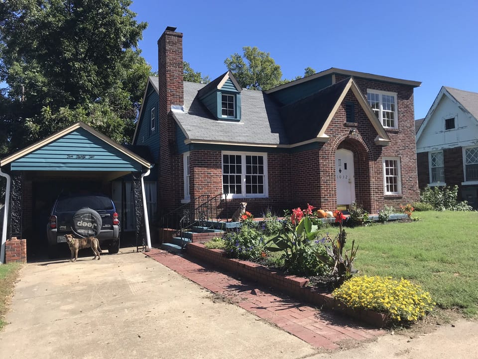 Front yard and entrance of home