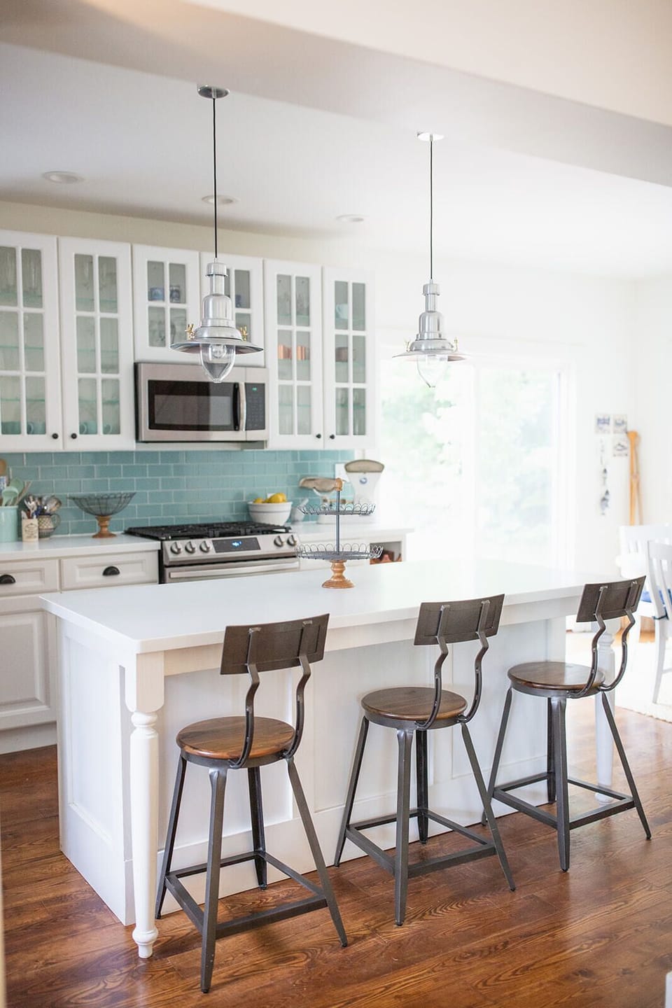 Gourmet kitchen with new appliances.