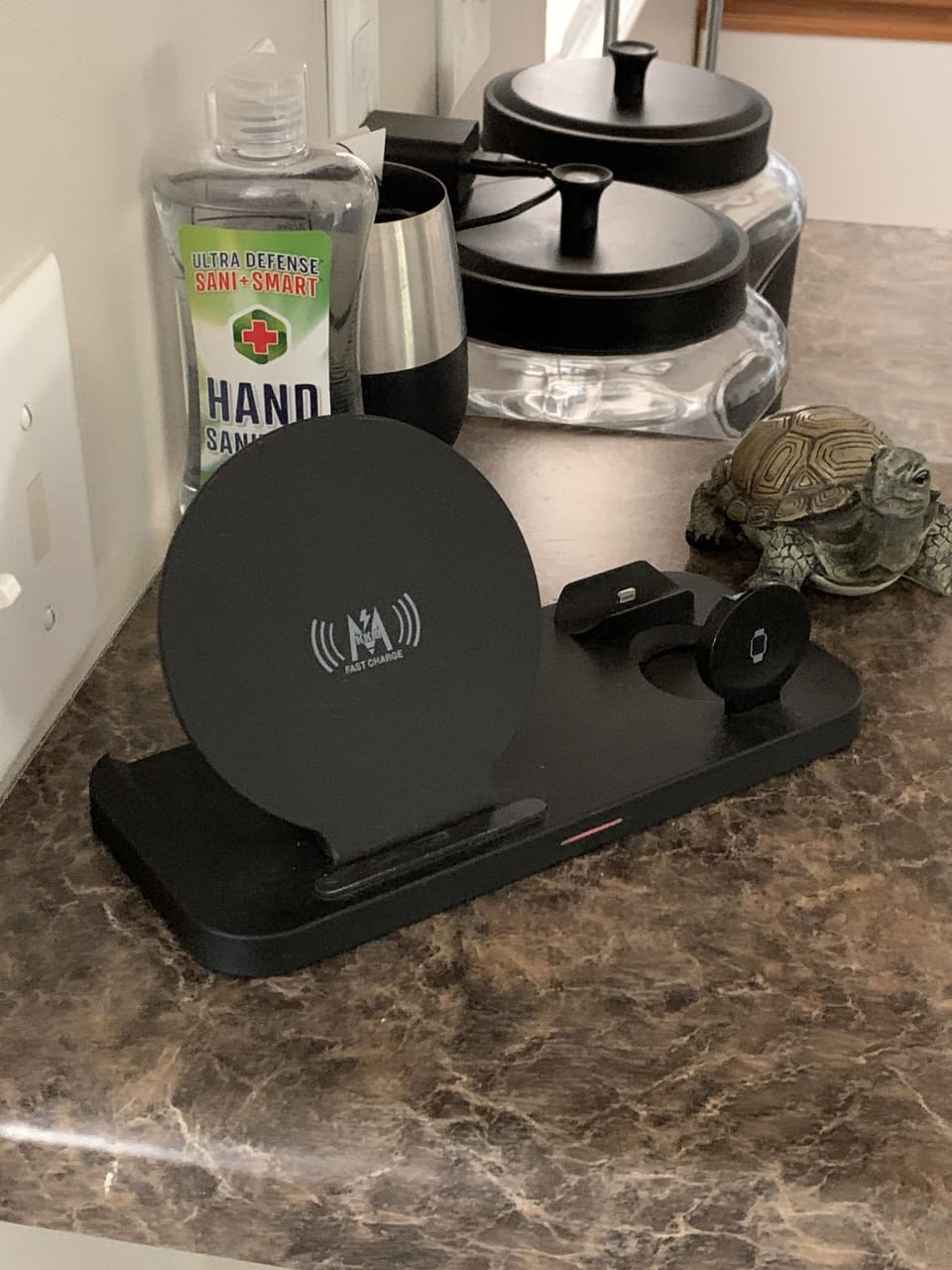 Charging bases for wireless charging of phones, air pods, watches in every room