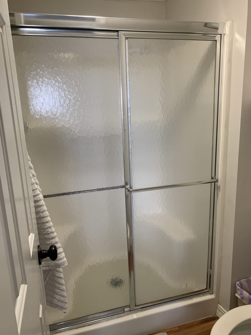 Walk in shower in master bathroom