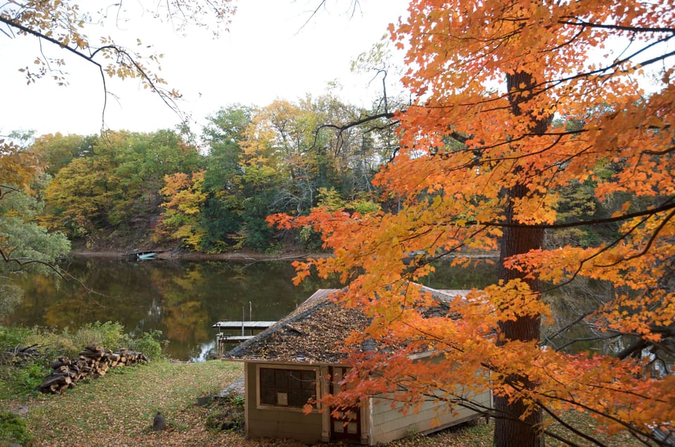 Boathouse on Oak Orchard River