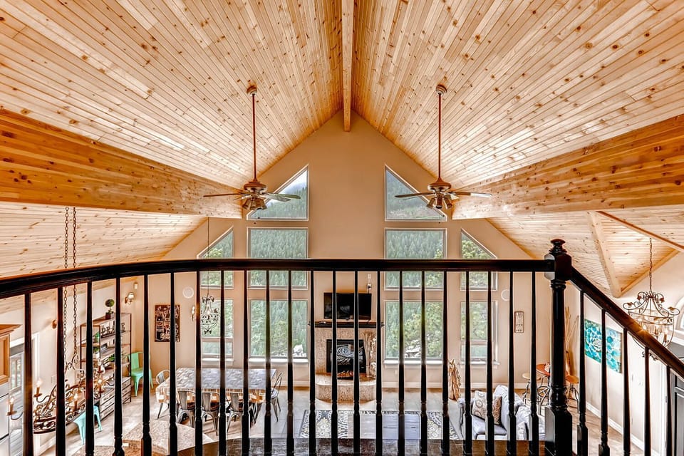 View from stair to master bedroom