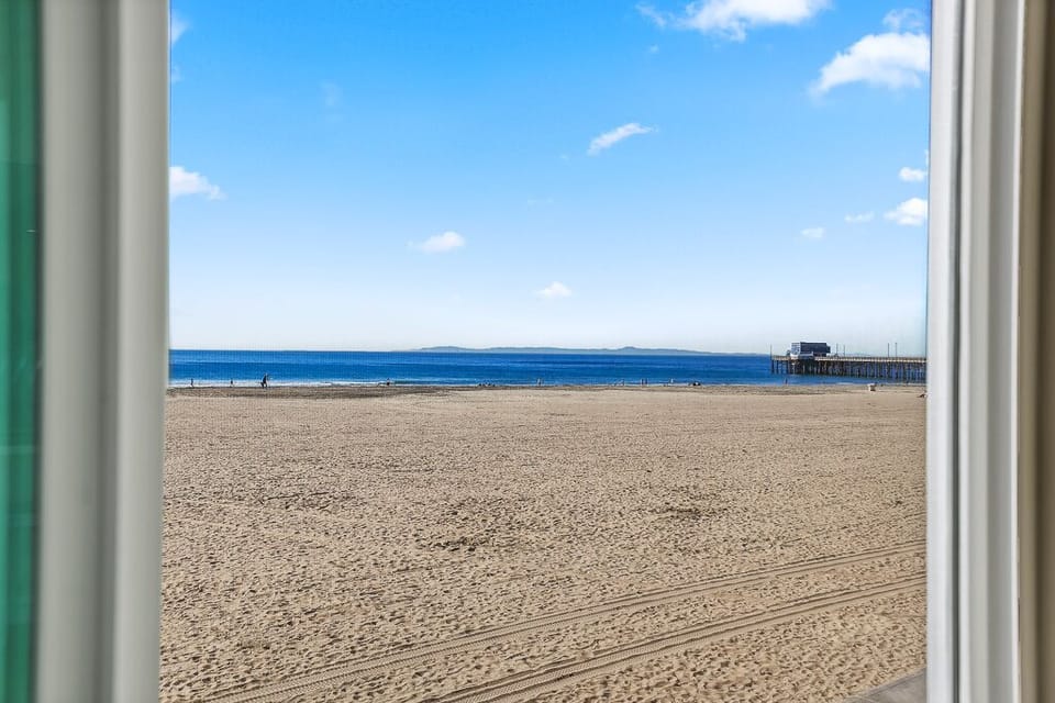 Just steps away from the sand