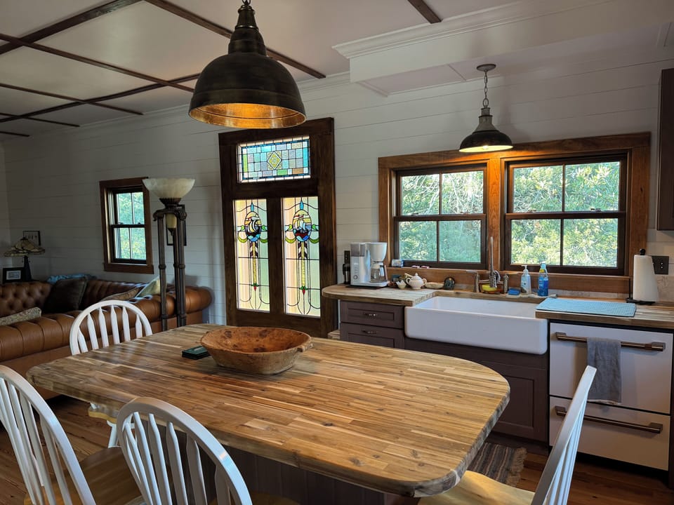 Kitchen island with seating for 4