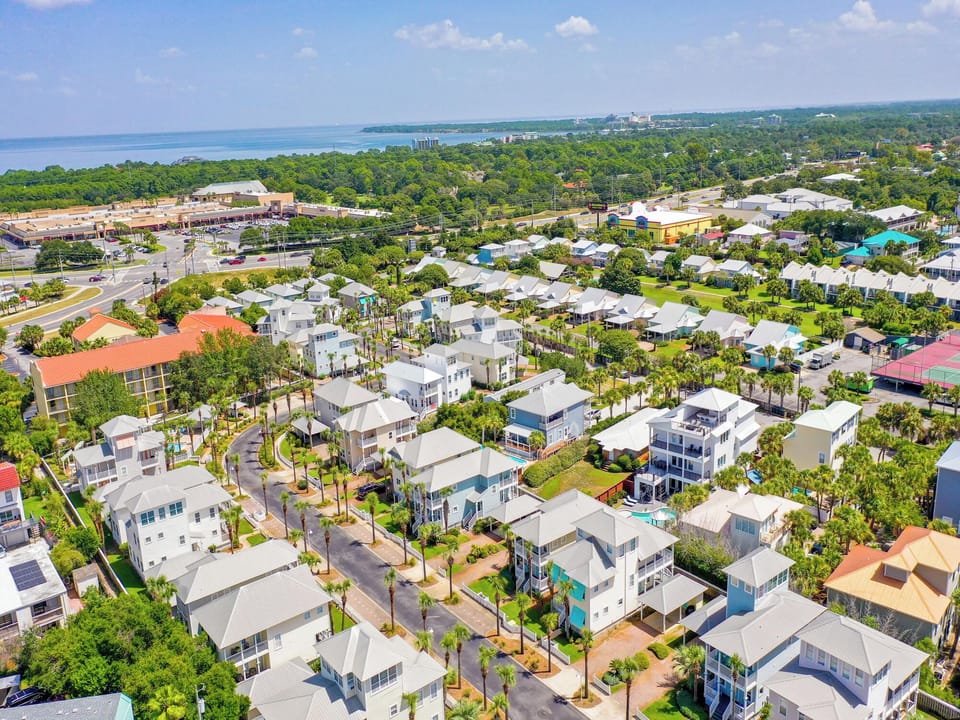 Aerial View of Gulfside Cottages