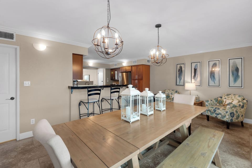Plenty of dining room seating