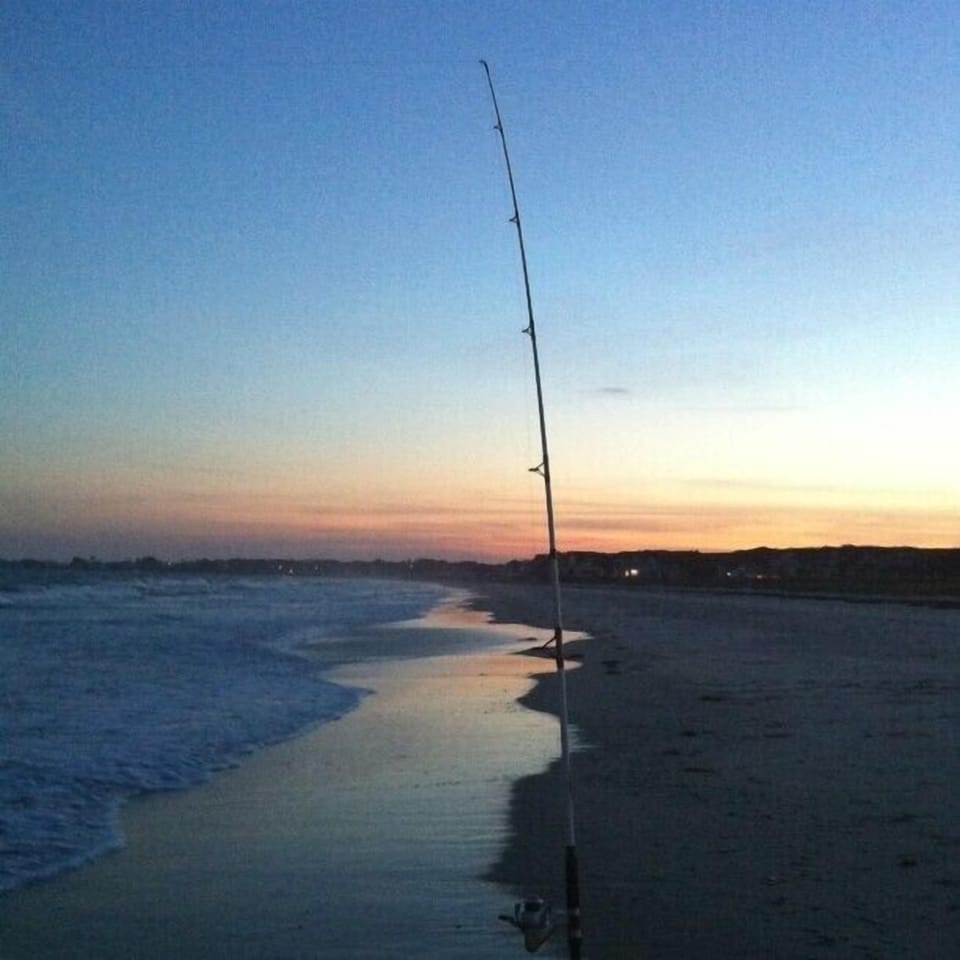 Surfcast for stripers and blues