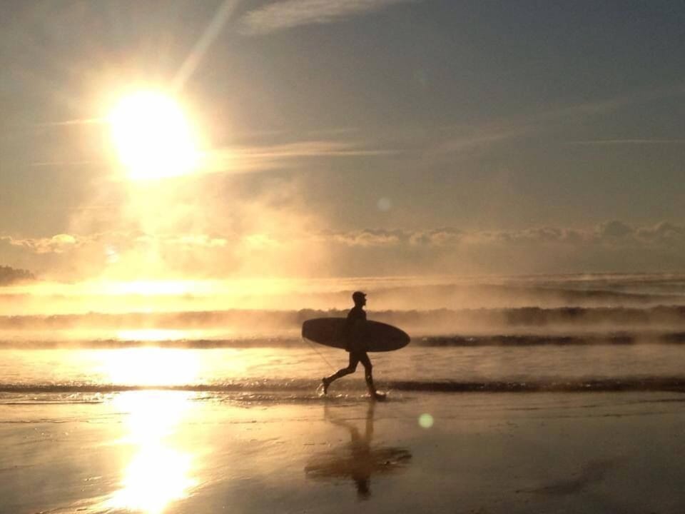 Go for an early morning surf session.