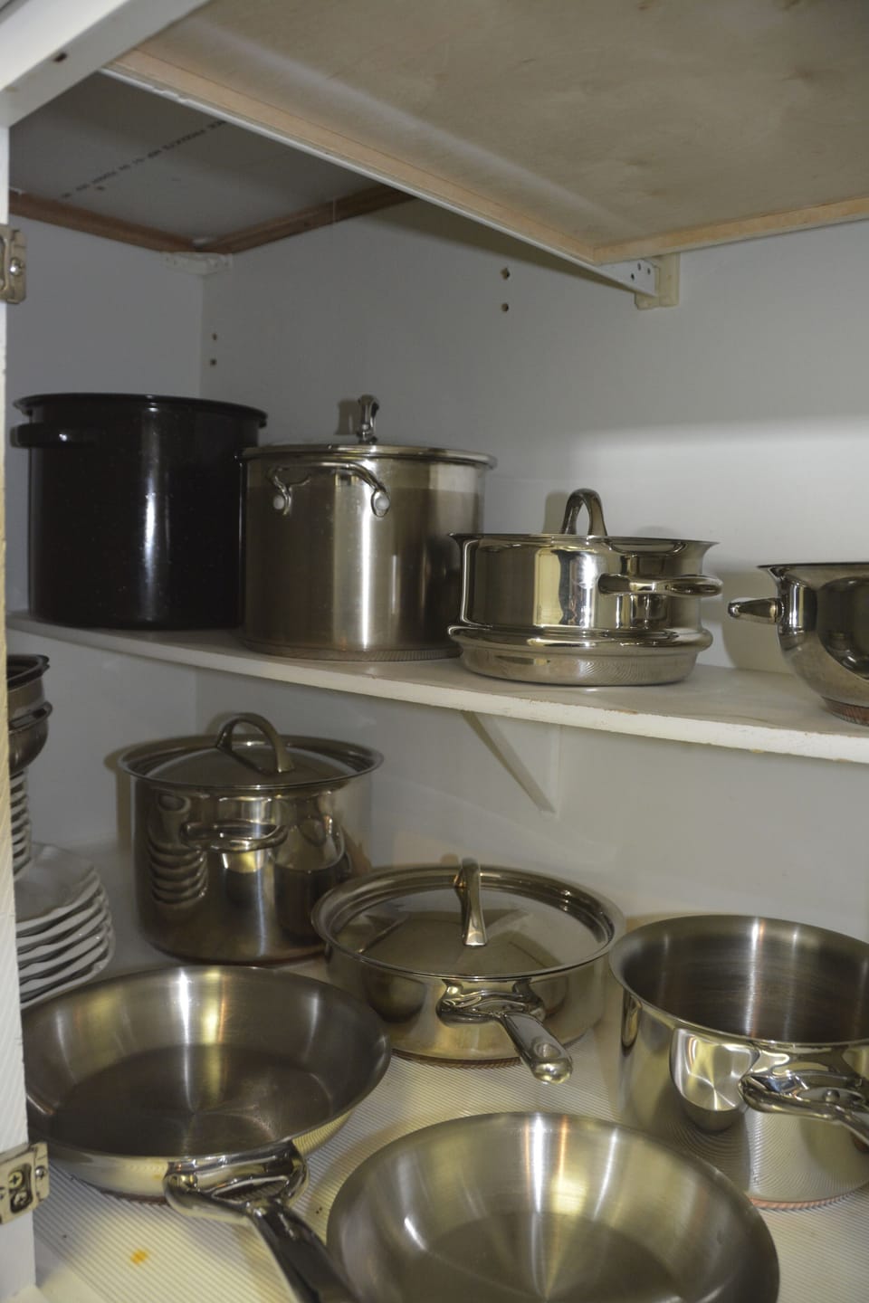 Every size pot and pan you'll ever need.  Glass bakeware, muffin tins, etc...