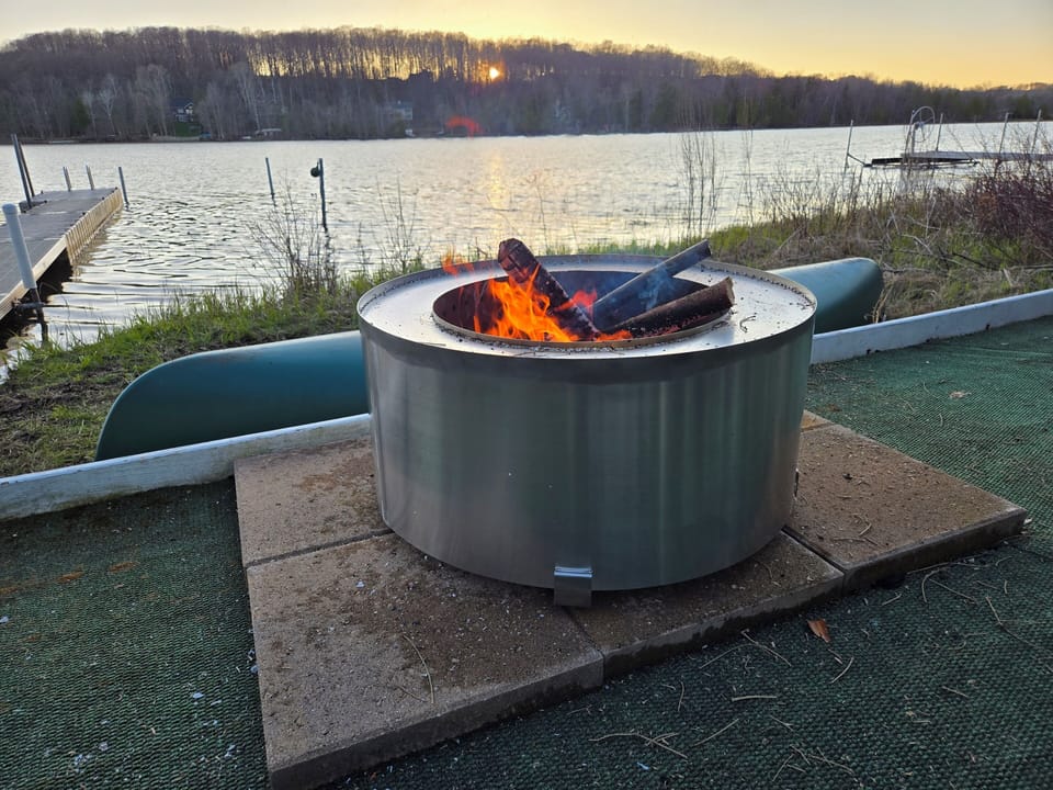 Smokeless firepit and a view to remember 
