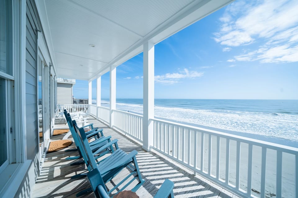 Beautiful porch off the main level living room and dining room.