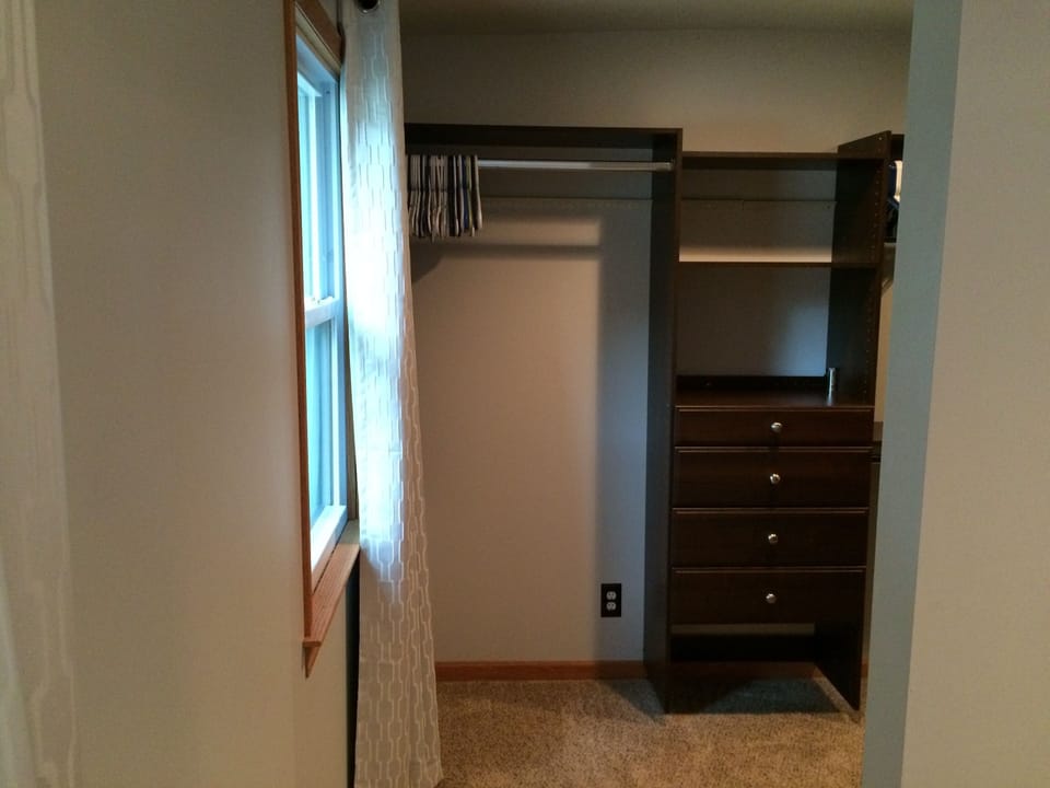 Another View Master Bedroom walk-in closet.