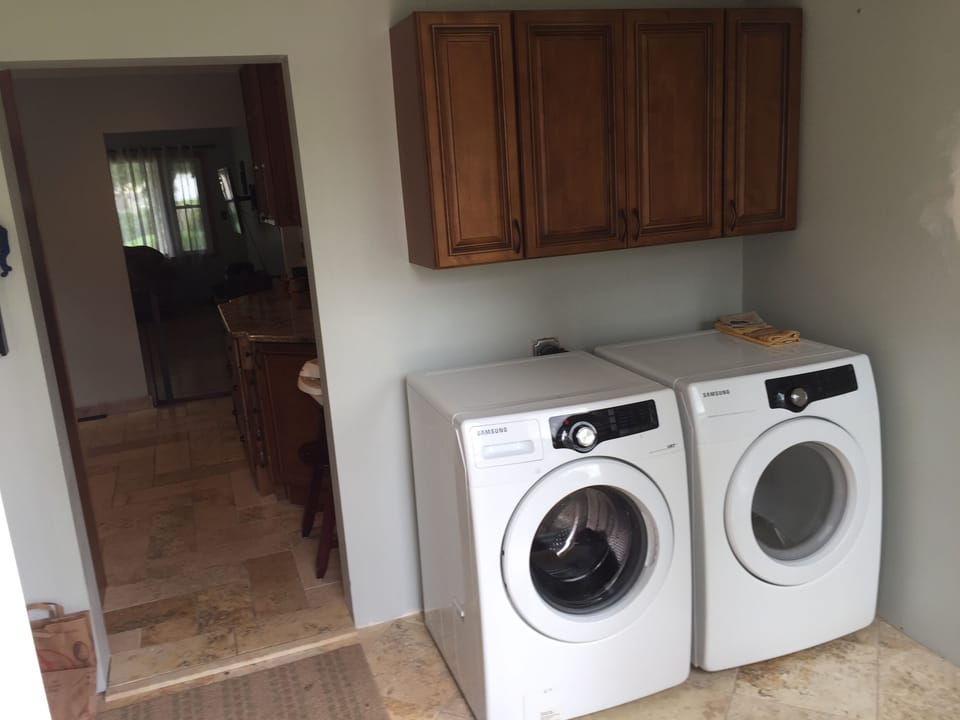 Main Floor Laundry Room - we supply the soap and fabric softener.