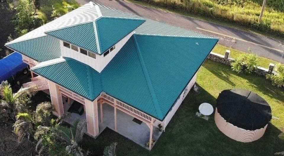 Aerial view of home. (2 private studios rented separately on side)