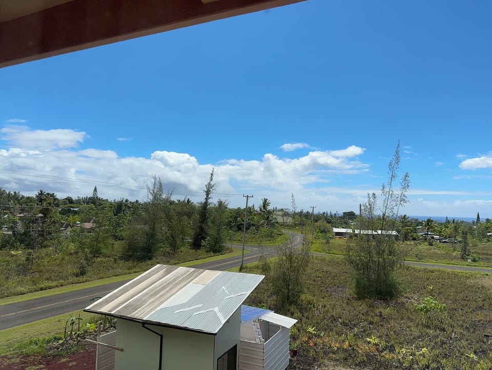 Hawaiian shacks next door. Yes, they do exist and people live in them.