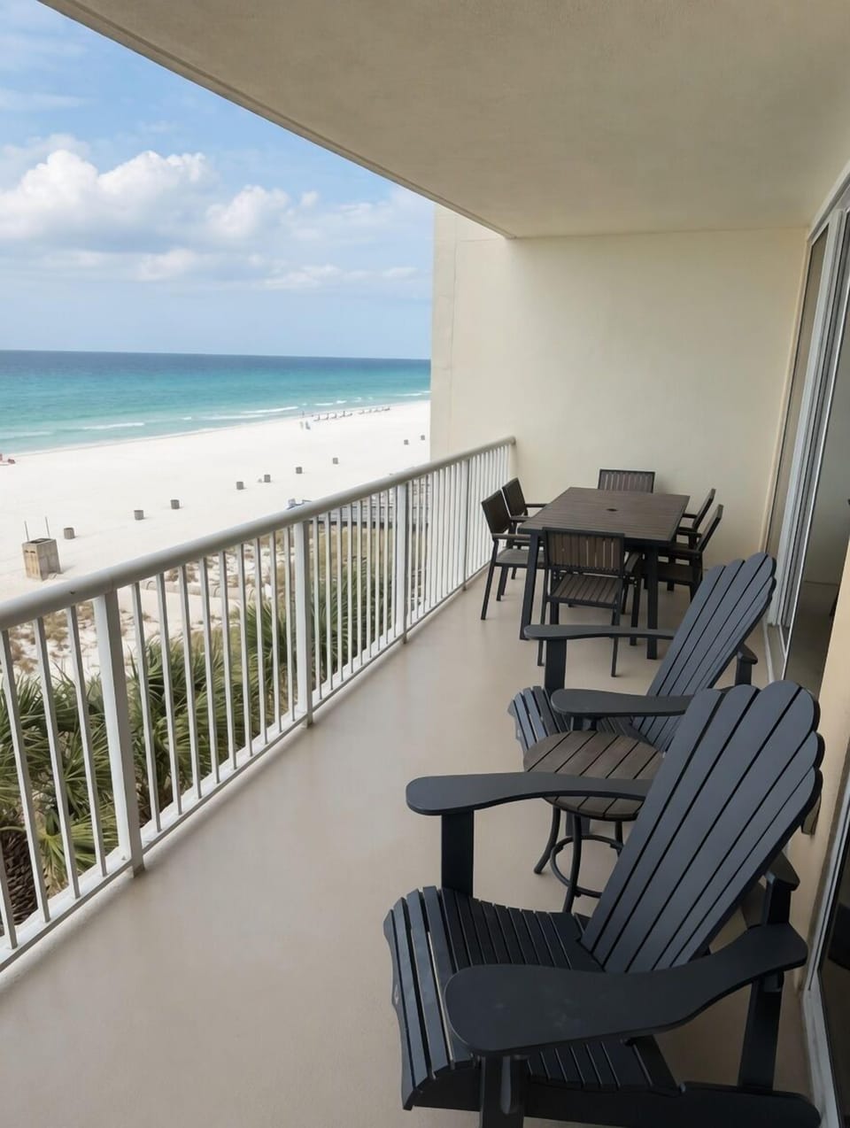 Look at this HUGE oceanfront balcony!  So much space!  