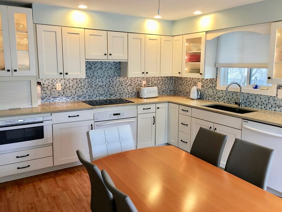 Big eat-in kitchen with everything needed to cook every day or for holidays.