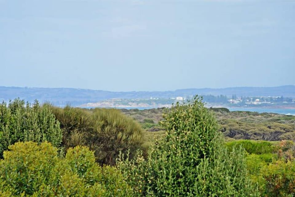View from deck over Tokuremoar Reserve to Port Elliott