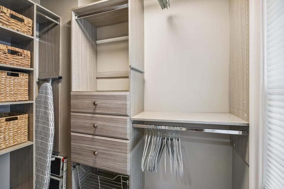 Master walk-in closet