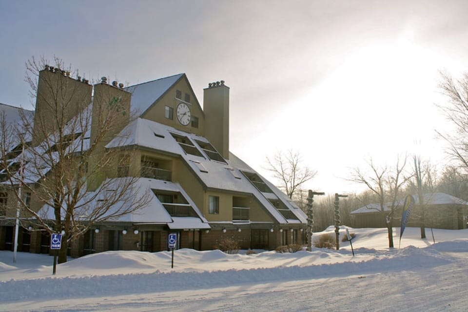 Our resort right across the street from the ski slopes