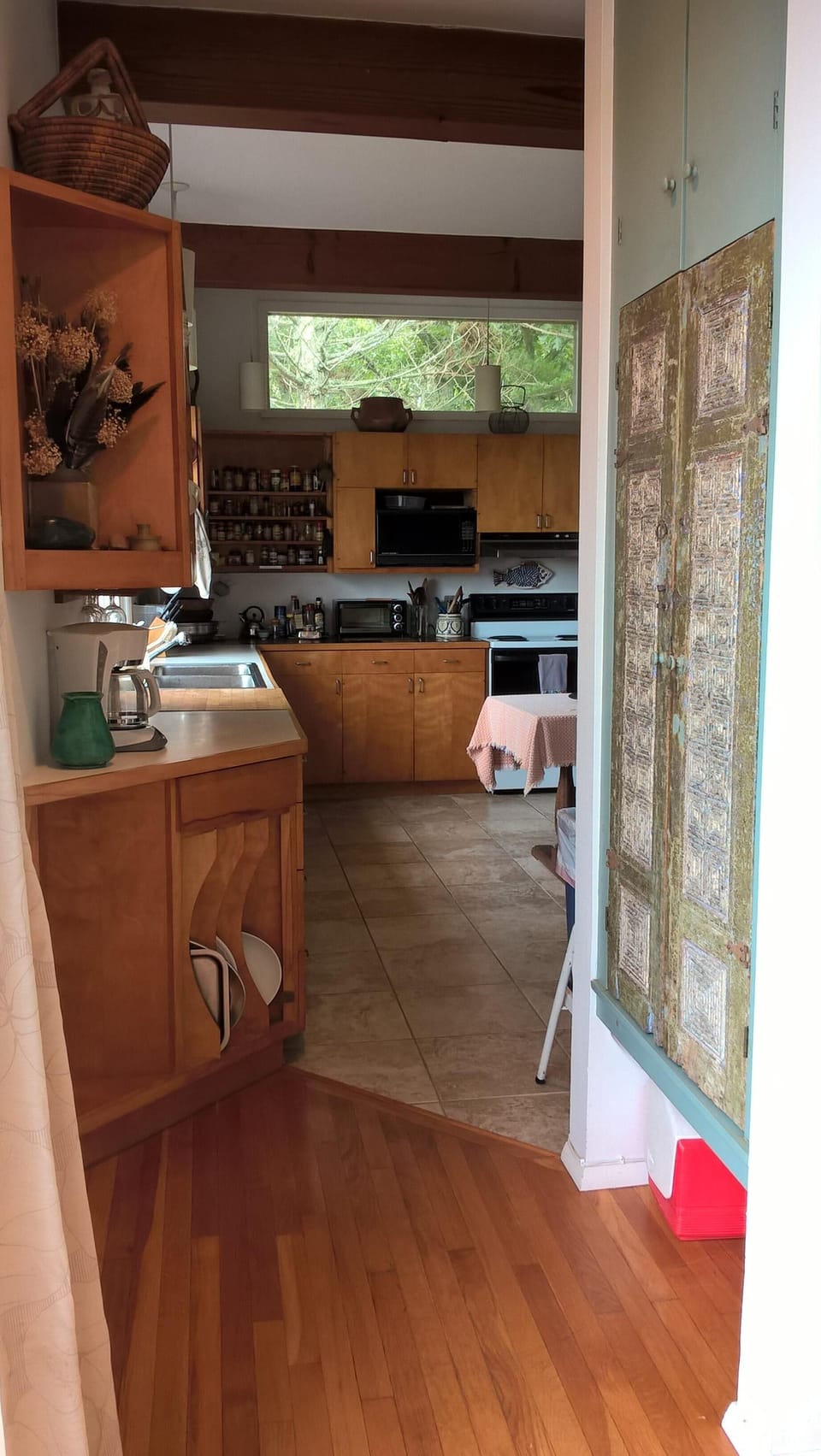 From dining area looking toward kitchen