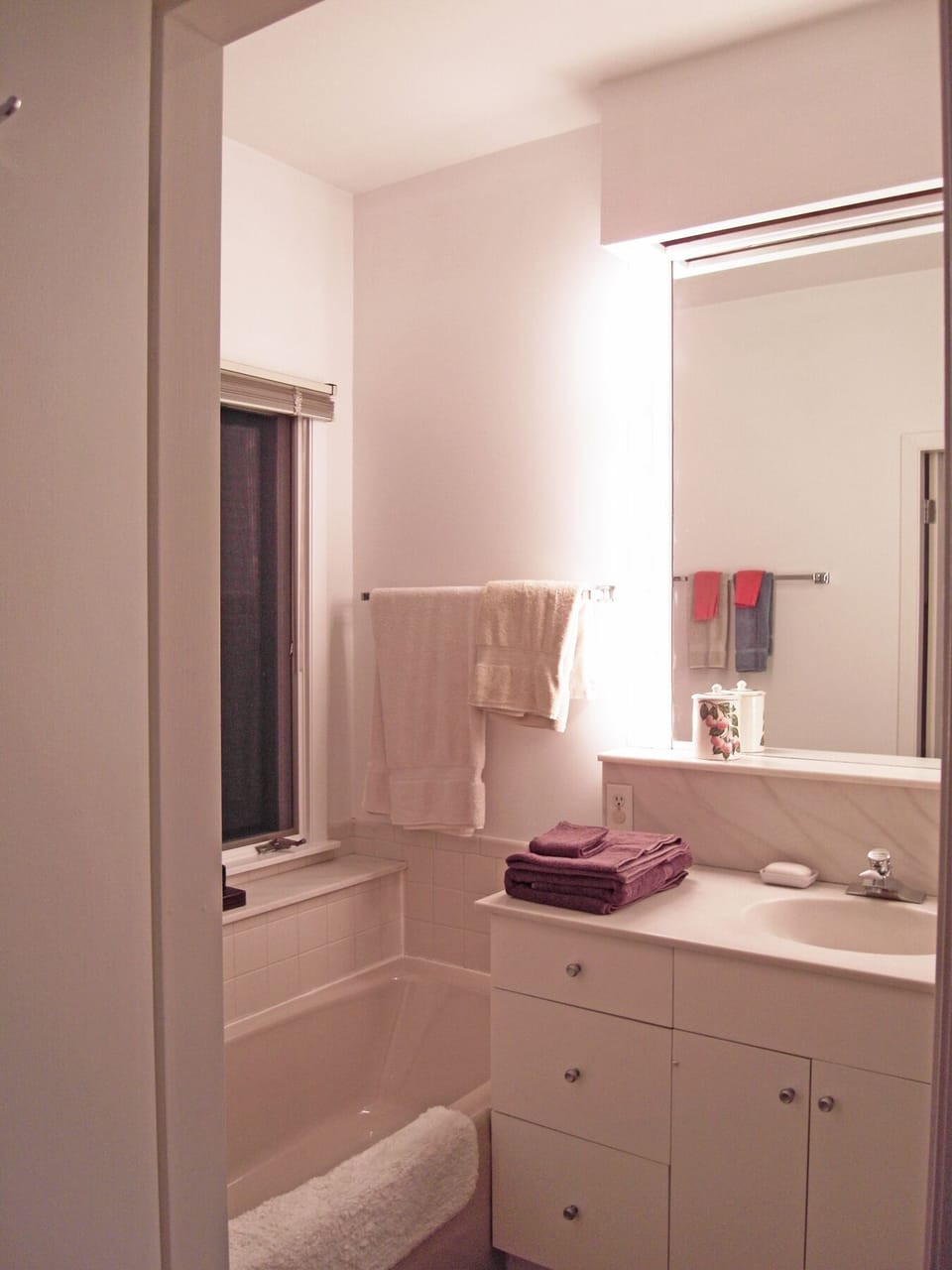 Master Bedroom Bathroom. Wheelchair accessible shower is to the right.