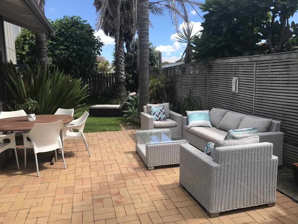 Private patio area