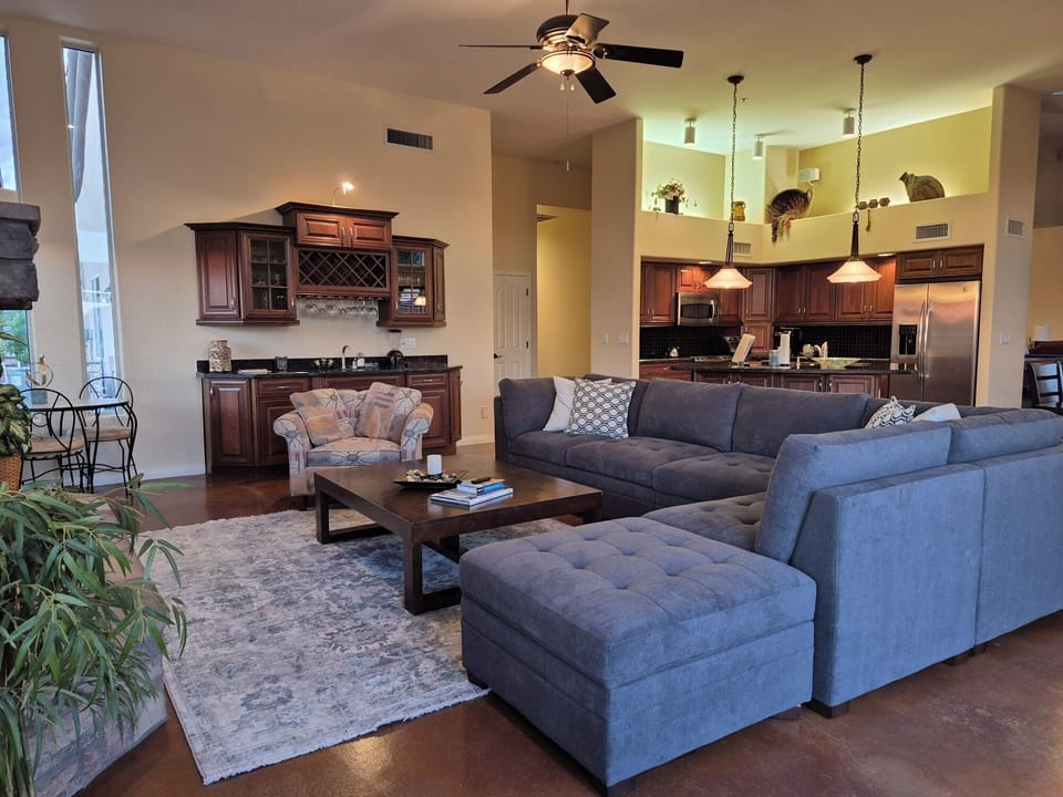 Great / Family Room, wet bar and Bistro Area.