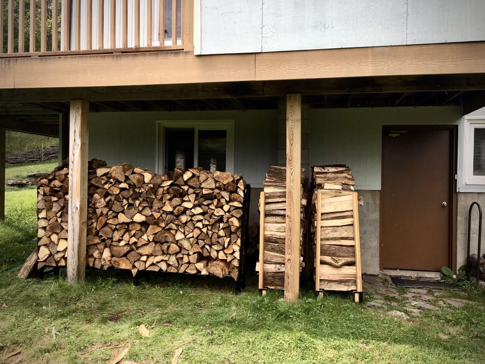 Wood pile ready for winter!