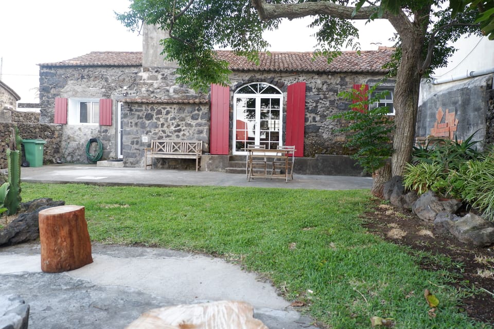 BBQ and garden table to enjoy meals outside!