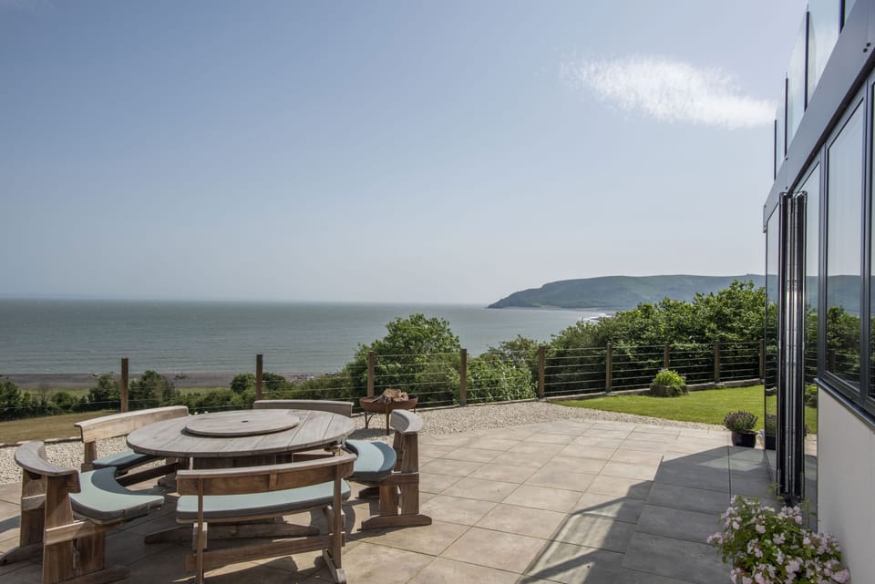 Patio and BBQ area