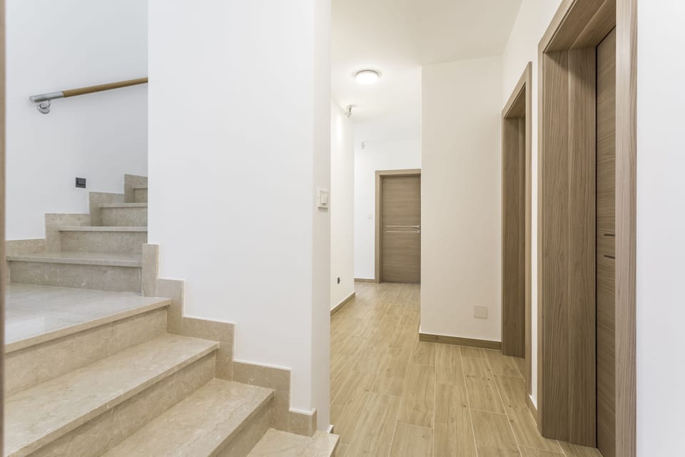 Stairs for the top terrace area.