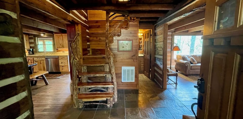 Stairs to upper level