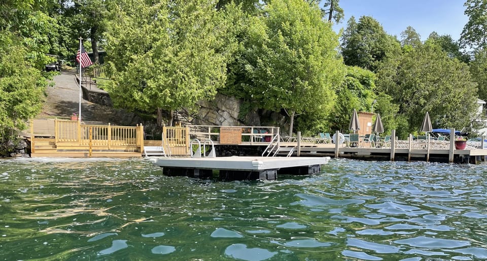  Swimming area with platform